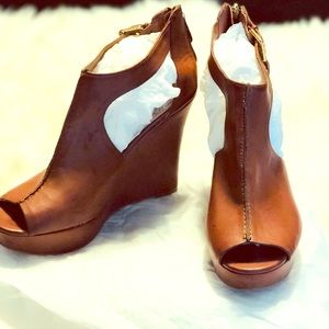 Leather Guess Wedges